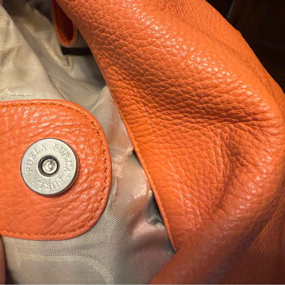 FURLA Side-Zip Soft Leather Hobo Bag - Picture 10 of 12